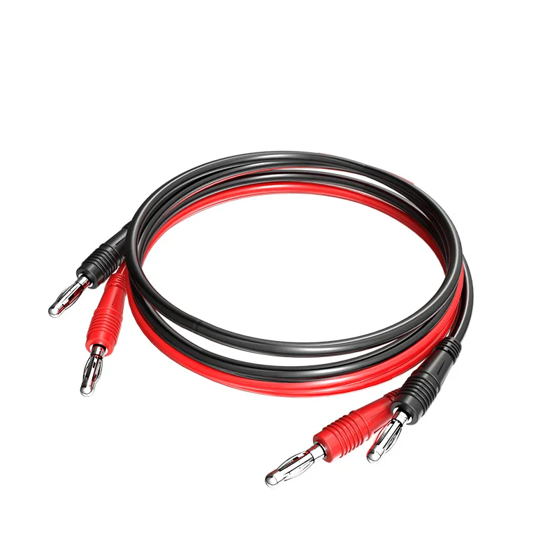 4mm Banana Plugs to Banana Plugs Connector Featuring Copper Cores for High Conductivity PVC Coating for Durability in Lab A4