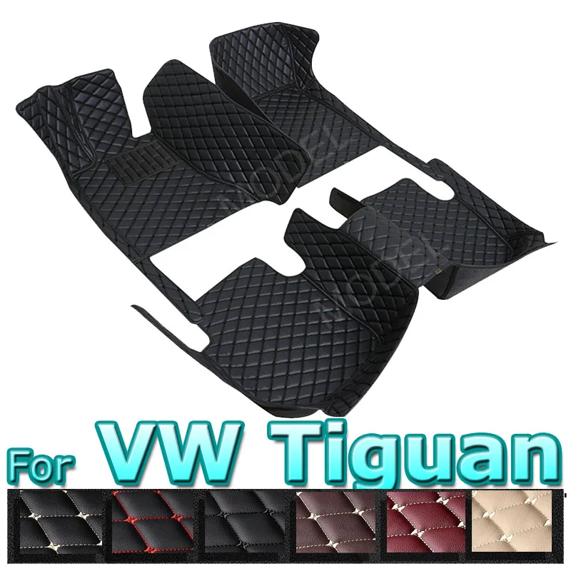 For Volkswagen Tiguan Allspace AD BW 2017~2022 Waterproof Carpet Car Floor Mat Tapis Voiture Car Accessories Interior