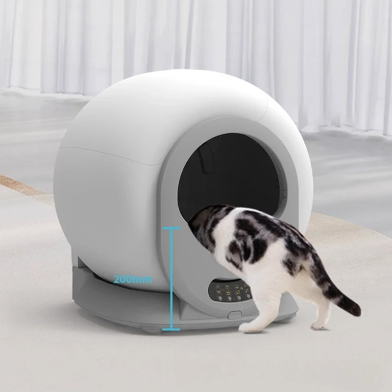 

Smart cat litter box - Large-sized cat litter box - Automatic cleaning - Fully enclosed