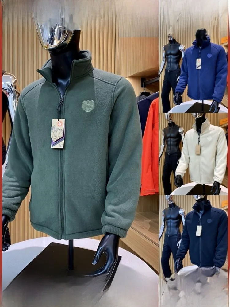 

Thiened Fce Jaet Stand Collar Warmth Outdoor ex Spring Autumn Winter New Arrival Zipper Closure Long Sve Coat