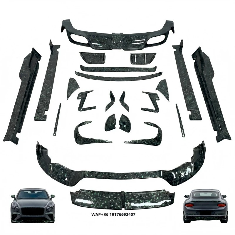 Carbon Fiber Body Kit for 2025-2026 Continental GT  M Style Exterior  Custom Forged Wheels