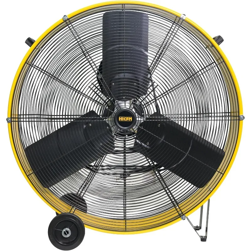 home.13300 CFM 30" robuster Hochgeschwindigkeits-Bodentrommelventilator mit bürstenlosem Gleichstrommotor, stufenlose Geschwindigkeitseinstellung für Wo