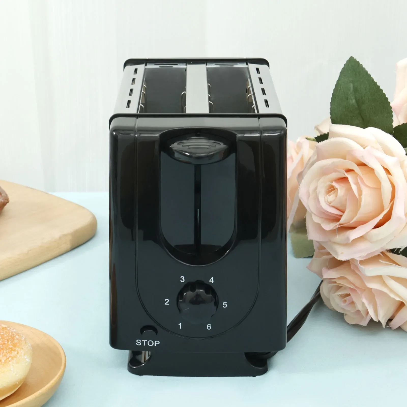 

2 Slice Toaster Compact 2 Slots Toaster with 6 Browning Levels and Pause Button Stainless Steel Breakfast Toaster Multifunction