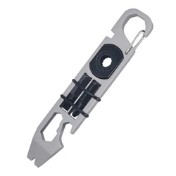 EDC Multifunctional tool Stainless steel Outdoor Camping Gear ratchet screwdriver pocket pry bar with wrench bottle opener