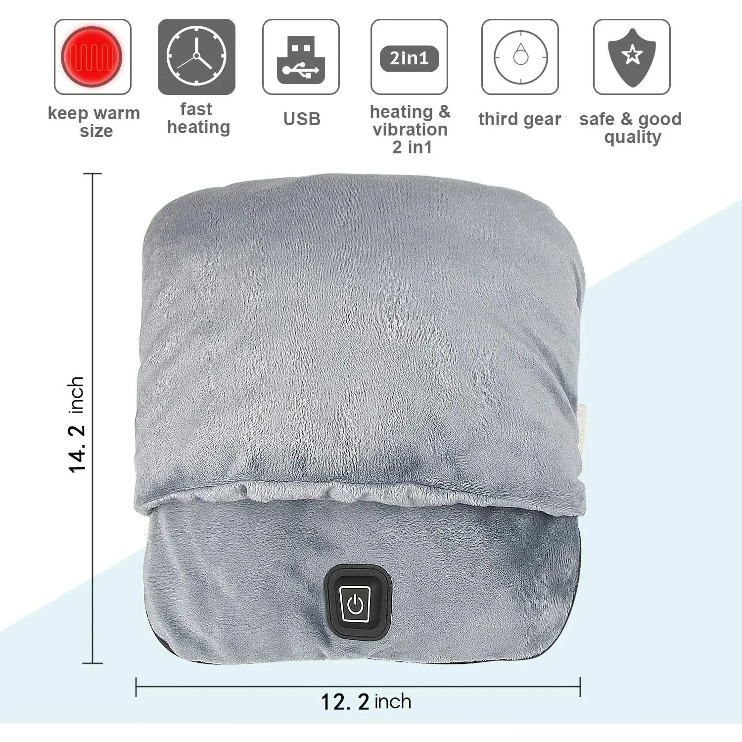 Portable Flannel Foot Warmer Electric Heated Foot Fast Heating Pad Blanket Sheet Mat Washable Household for Men and Women Heater