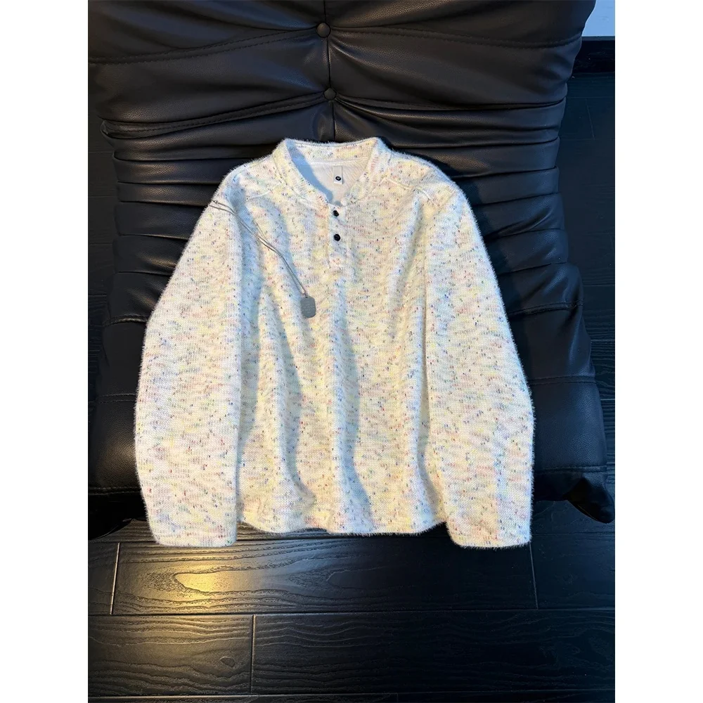 

Американская ретро-толстовка унисекс с воротником хенли, на флисовой подкладке, утепленная, осенне-зимняя, премиум-класса, как внутренний слой или куртка