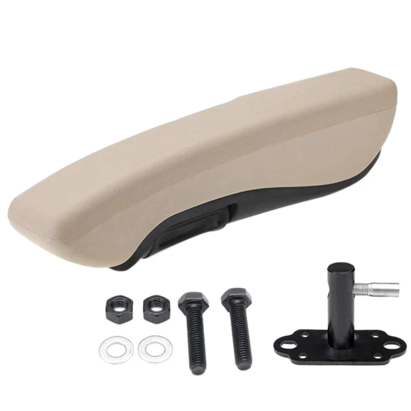 Left Hand Universal Car RV Bus Adjustable Seat Armrest Handrest Hand Holder Beige for Truck Trailer Caravan Motorhome