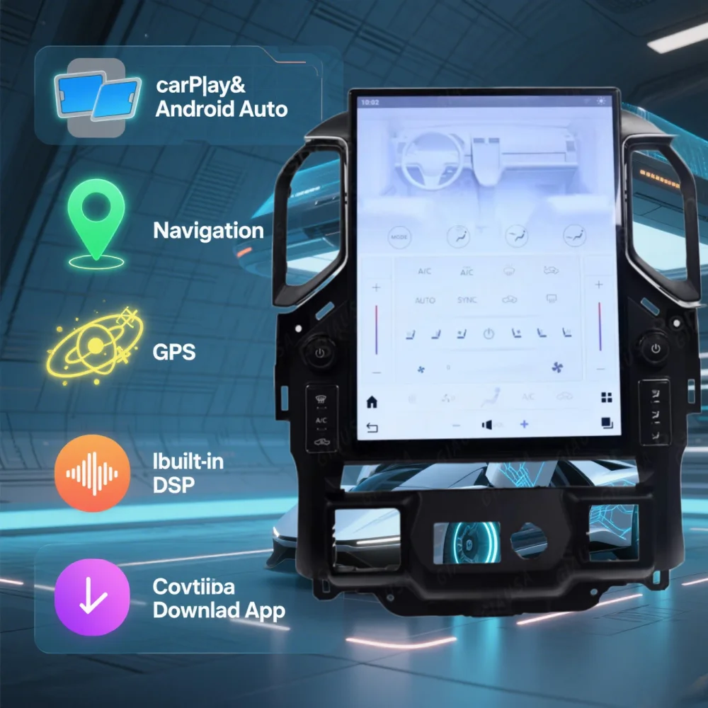 

15.6 Inch Car Radio For Chevrolet Silverado Gmc Sierra 2019-2023 Android 13 Auto Stereo Carplay Gps Navigation Multimedia Player