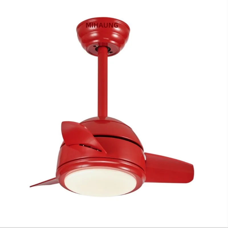 Small ceiling fan light, electric fan light integrated light, fan with light 20 inches y