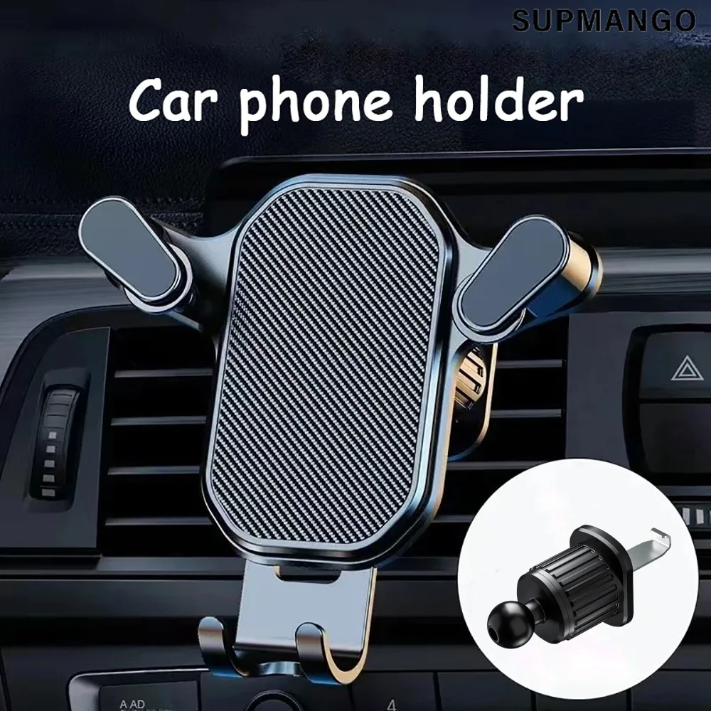 

Air Vent Car Phone Holder Gravity Lock Phone Mount 360-Degree Flexible Adjustment Universal Auto Phone Stand for 4.7-7 Inches