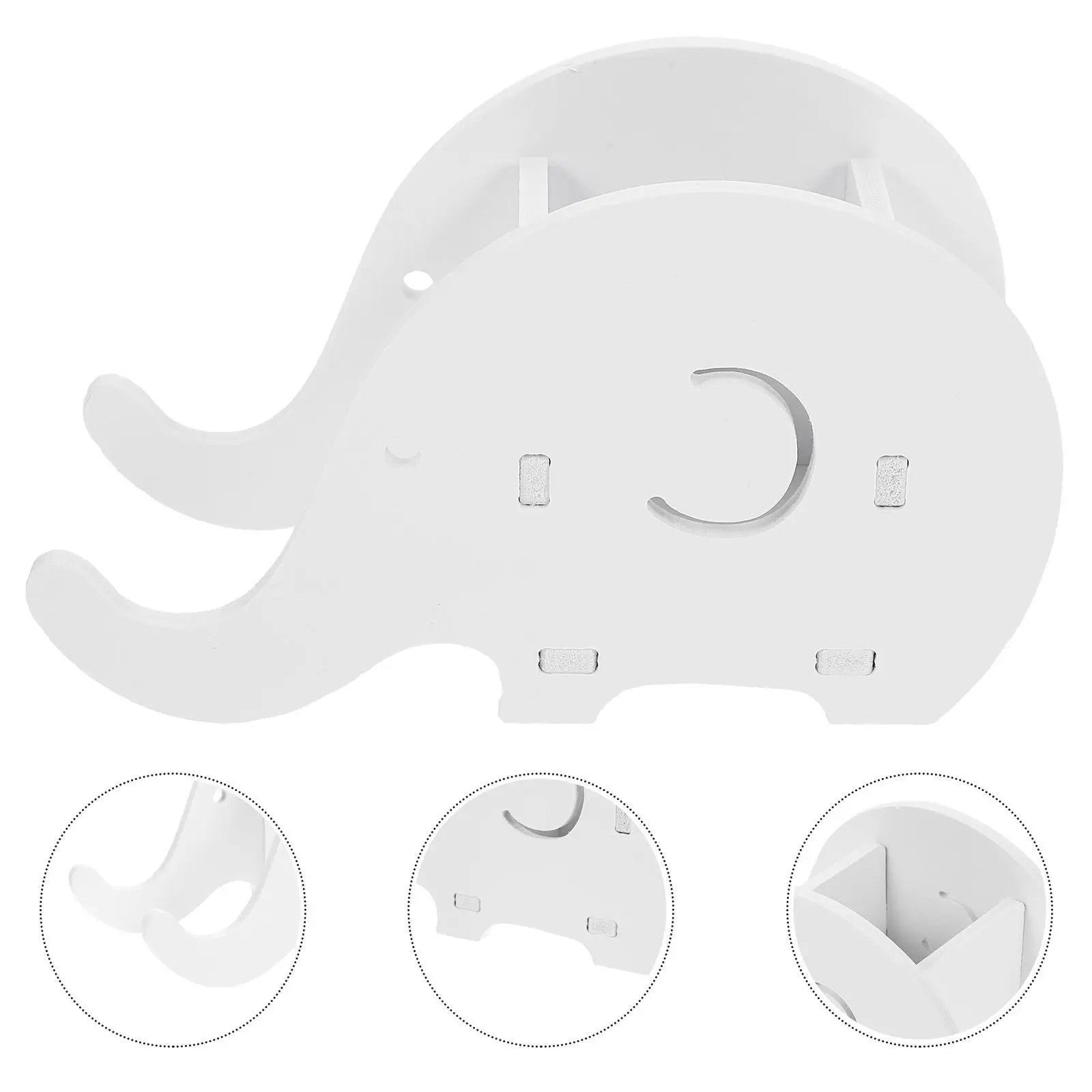 Elephant-Shaped Desktop Pen Holder & Phone Stand – 2pcs Multifunctional Storage Organizer for Pencils and Stationery