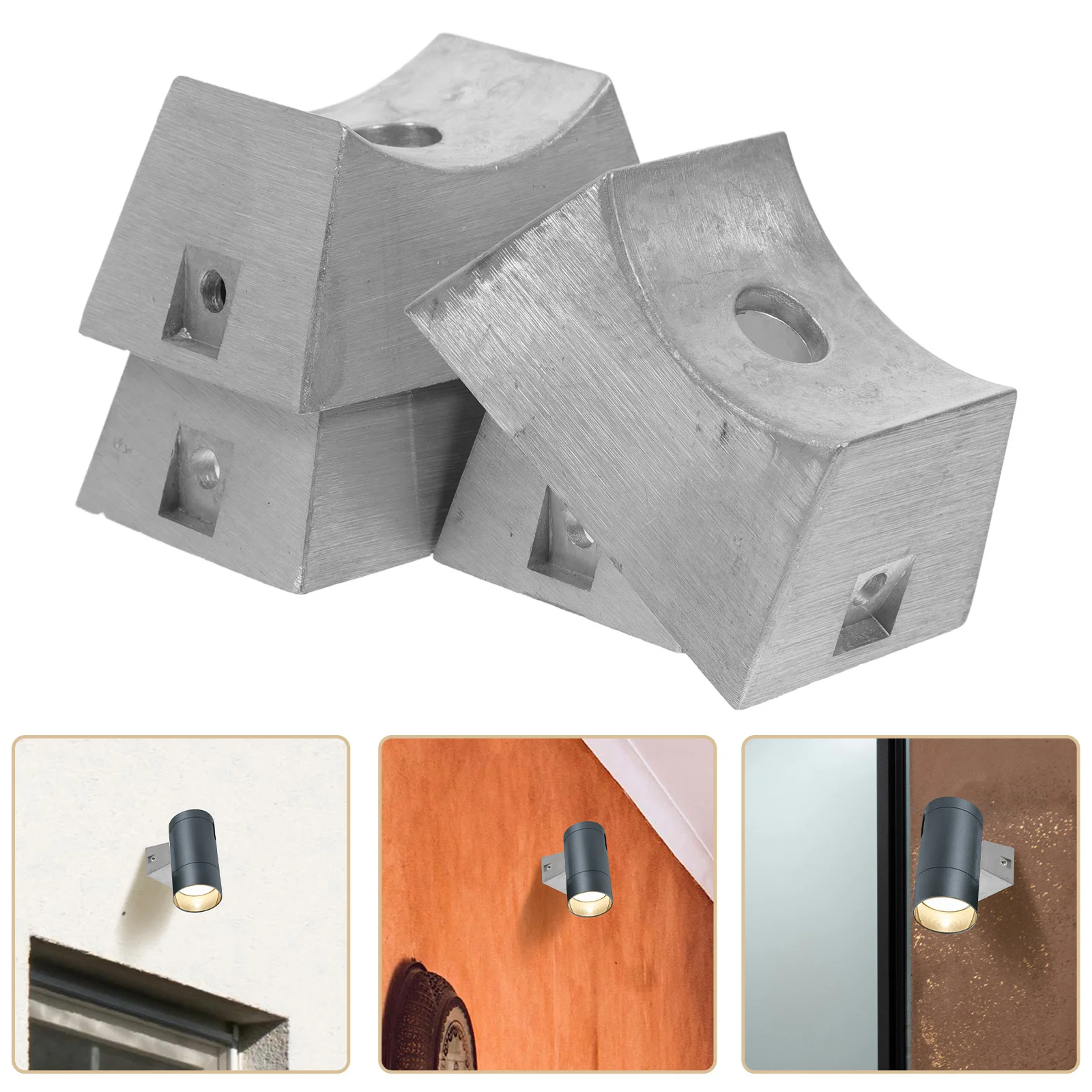 

Wall Lamp Base Aluminum Alloy Indoor Hanging Lamp Base Wall Mounted Light Holder Durable and Stable Lights Holder