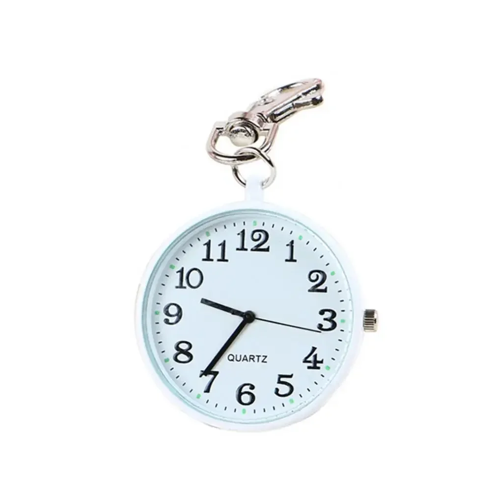 2024 Moveable Pointer Watch Keychain for Women Men Trendy Electronic Clock Key Chain Child Gift Car Key Ring Accessories