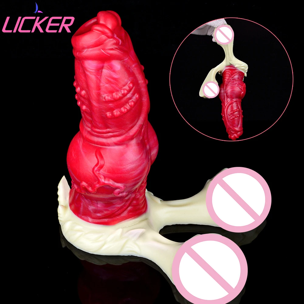 

LICKER Big Knot Penis Fantasy Dildo Huge Dick With Suction Cup G-Spot Stimulator Anal Sex Pleasure Toys For Women Masturbator