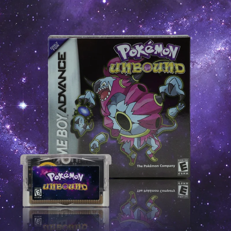 

Игровая карта GBA 1M Flash RTC для видеоигровой консоли Pokemon Unbound V2.1.1 с коробкой, без инструкции, с ROM-хаком, в подарок фанатам