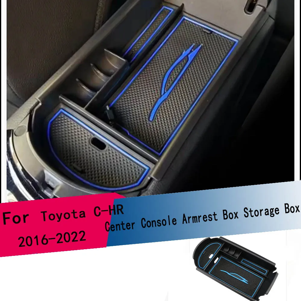 

For Toyota C-HR CHR 2016 - 2022 Console Armrest Storage box Organizer Container Holder Tray Accessories