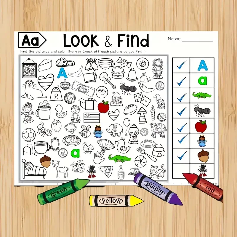 

Kids Spot the Difference and Coloring Activity Book, 800+ Animal, Ocean and Vehicle Puzzles, Preschool Cognitive Skill Builder