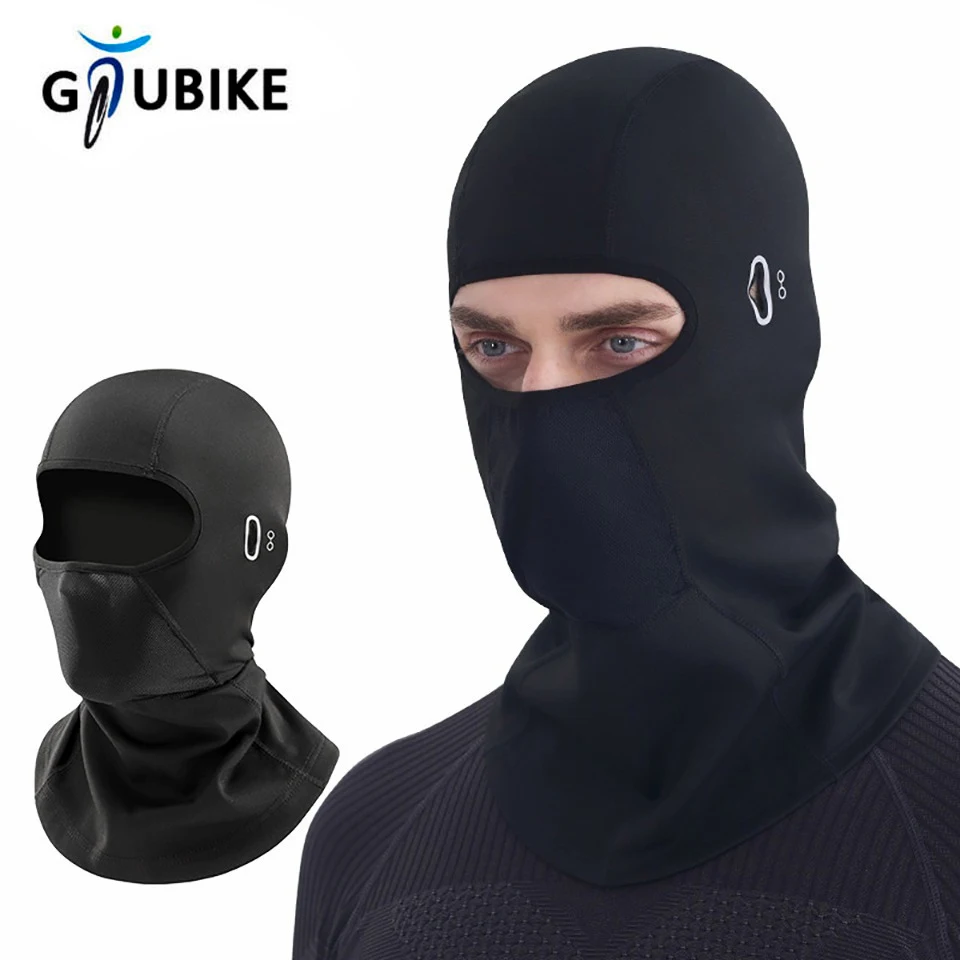 

GTUBIKE Winter Thermal Cycling Face Mask Balaclava Head Cover Windproof Motorcycle Helmet Liner Thermal Warm Sports Headwear