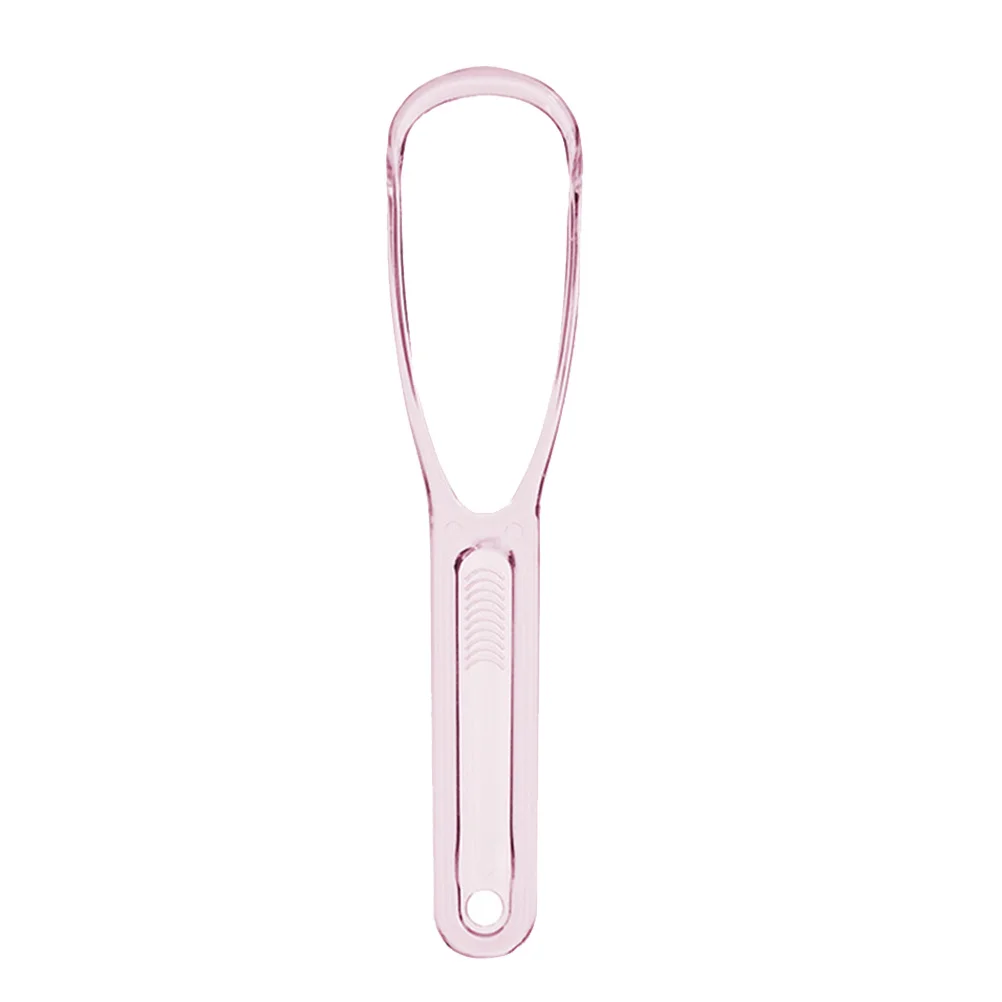 1 قطعة مكشطة اللسان الغذاء الصف النحاس منظف الفم مقبض مريح يزيل البلاك كريهة التنفس الحل للفم