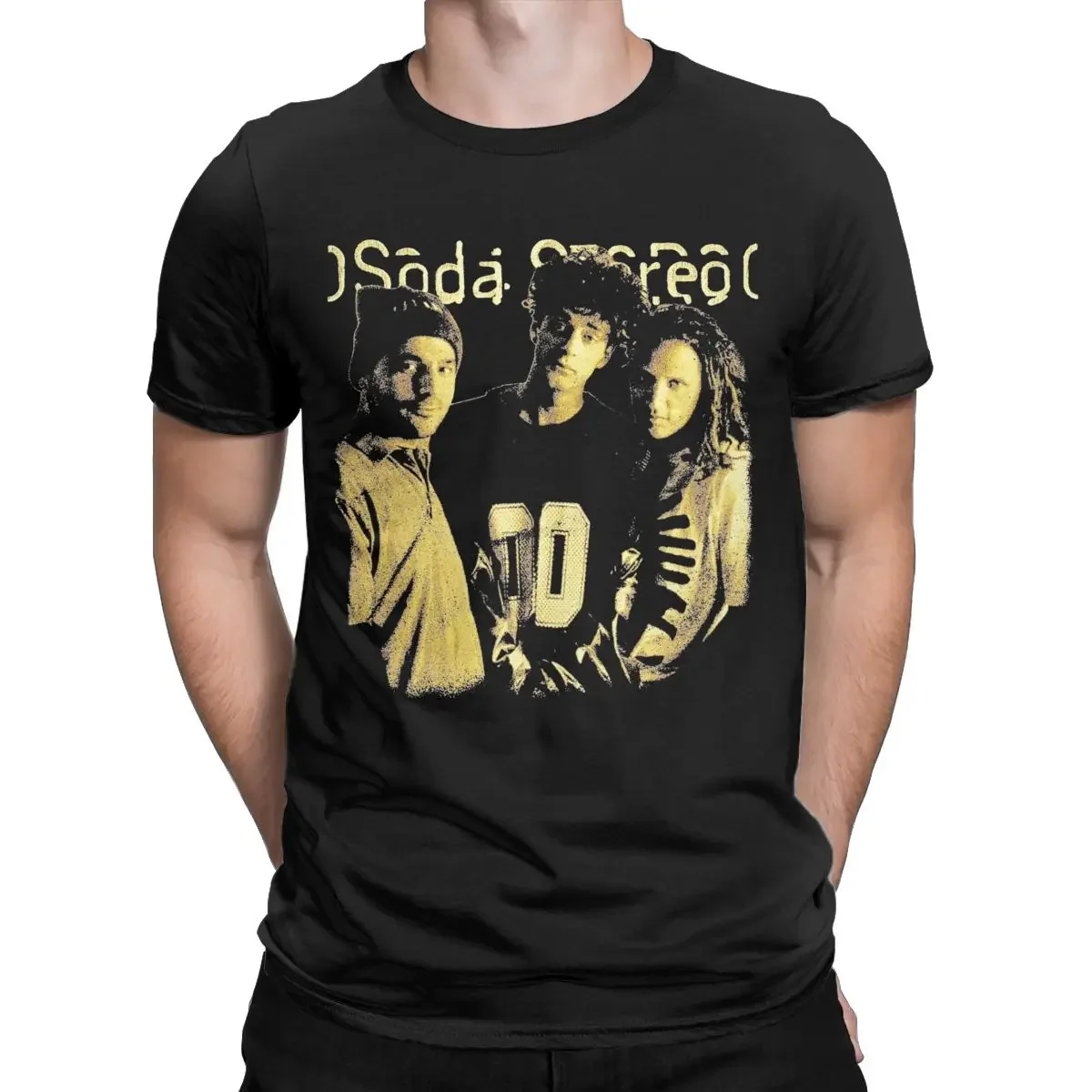 Camiseta con diseño de banda de Rock para hombre y mujer, camisa de algodón 100% con diseño de dinamo estéreo de Soda, ropa de estilo pesado para verano