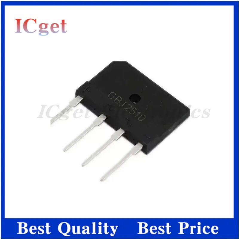 5PCS KBJ2510 GBJ2510 25A 1000V BRIDGE RECTIFIER new and original IC