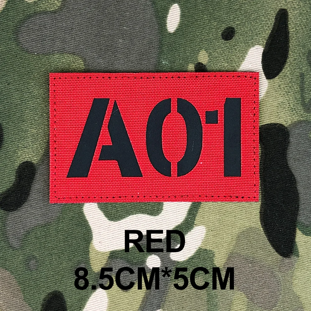 Custom Laser Cutting IR IFF Infrared Reflection Patch Radio Call Sign Name Tapes Black Letters image 3