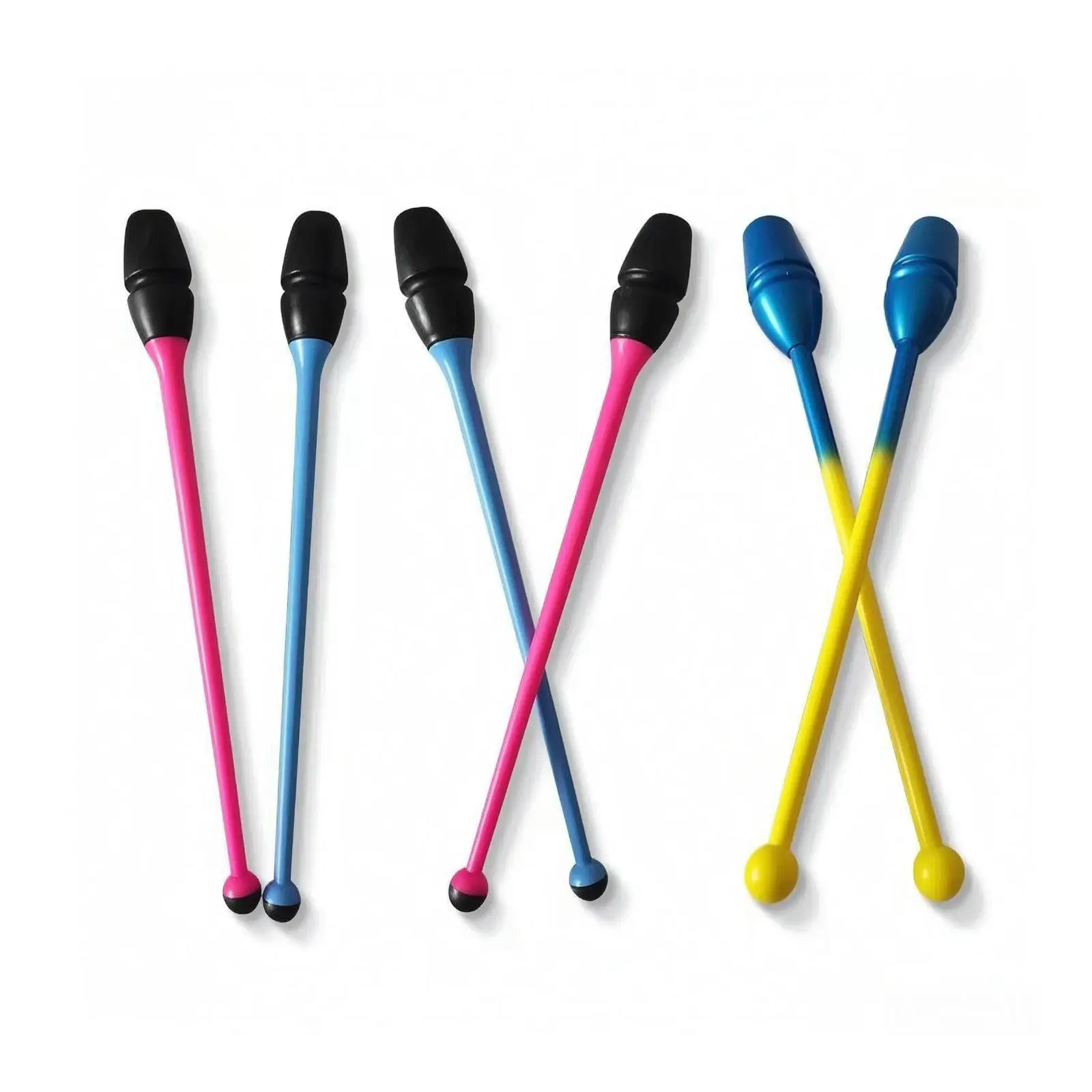 Professional Rubber Rhythmic Gymnastics Baton for Fitness Routines Balanced Tip for Fluid Motion Training Gear for Gymnasts
