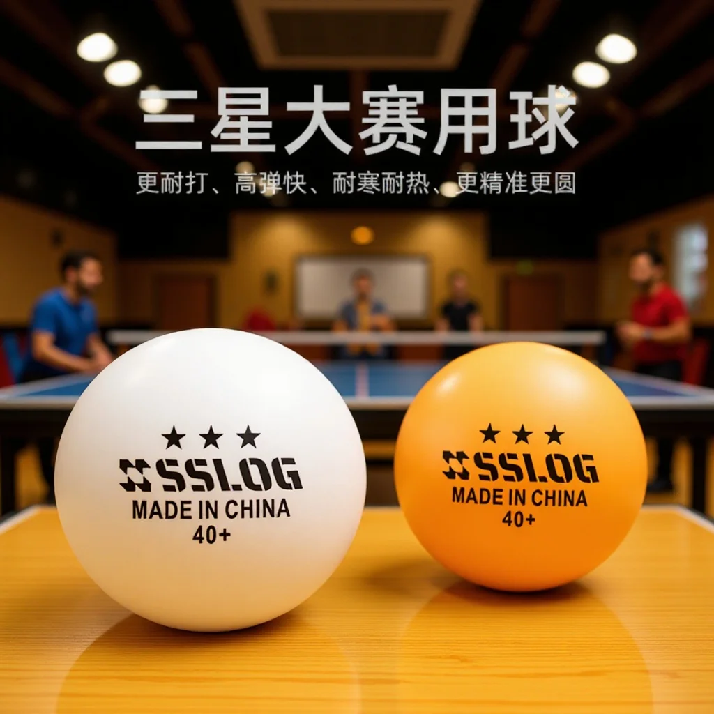 تدريب تنس الطاولة سامسونج مسابقة متينة منزلية جديدة مادة كرة تنس الطاولة البيضاء #4