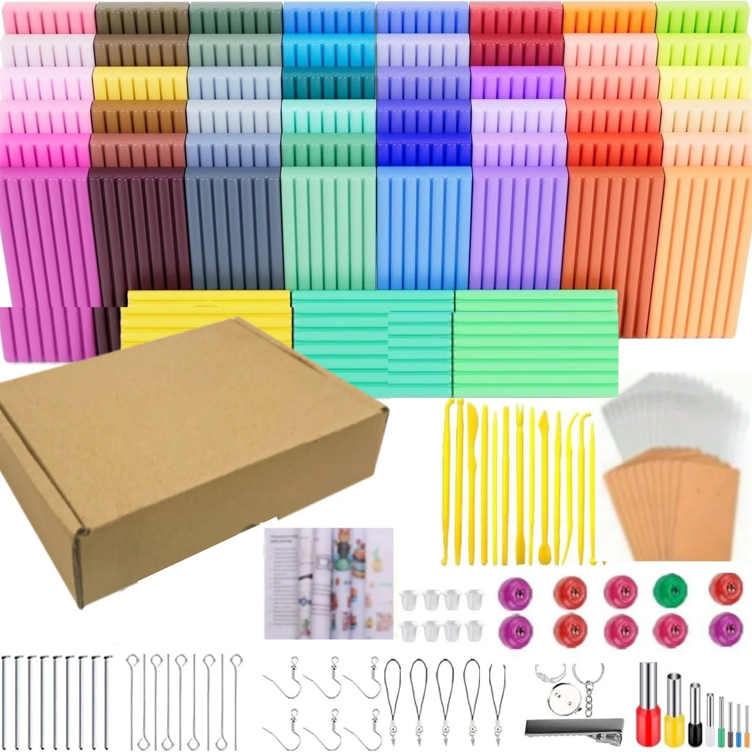 32 Colors Polymer Clay Blocks and Tool Kit 2