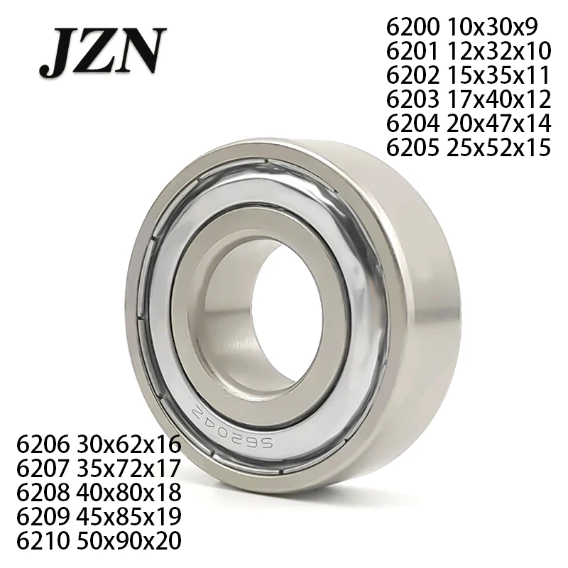 Stainless Steel Deep Groove Ball Bearing 6200 6200 6201 6202 6203 6204 6205 6206 6207 6208 6209 6210 ZZ Wear Resistance