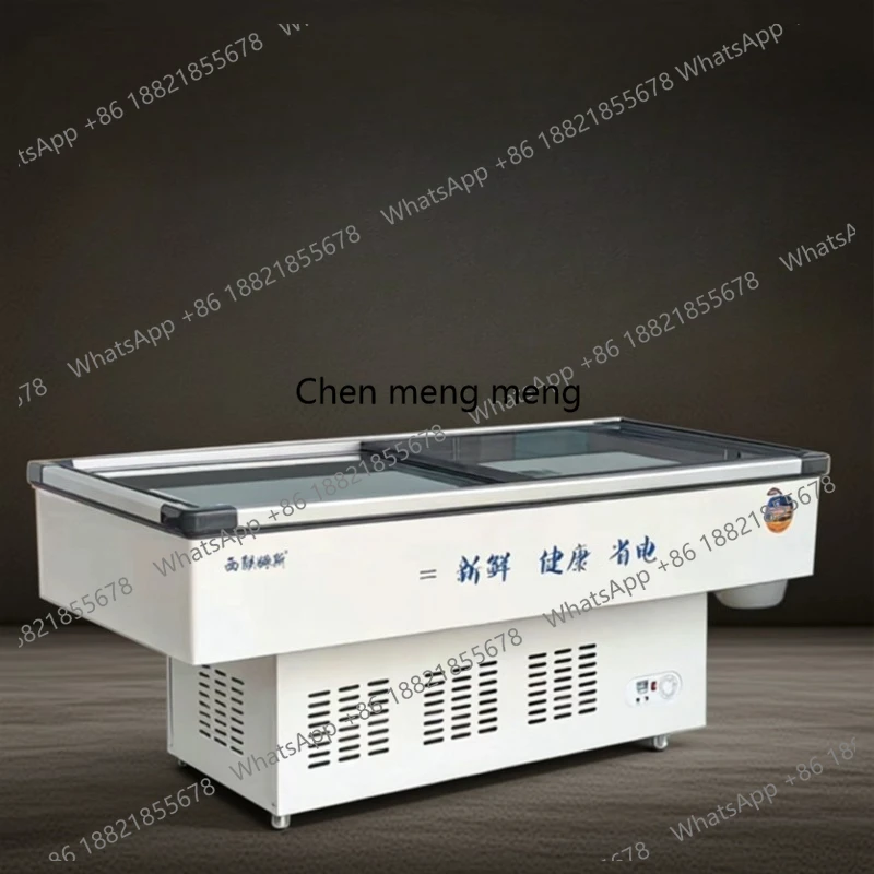 

Горизонтальный шкаф для морепродуктов Коммерческая холодильная и замороженная витрина Морозильная камера для сохранения свежести