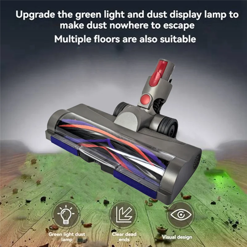 Cabezal de accionamiento directo A83G para accesorios de vacío Dyson V7 V8 V10 V11 V15 para accesorios de alfombras de suelo de madera dura