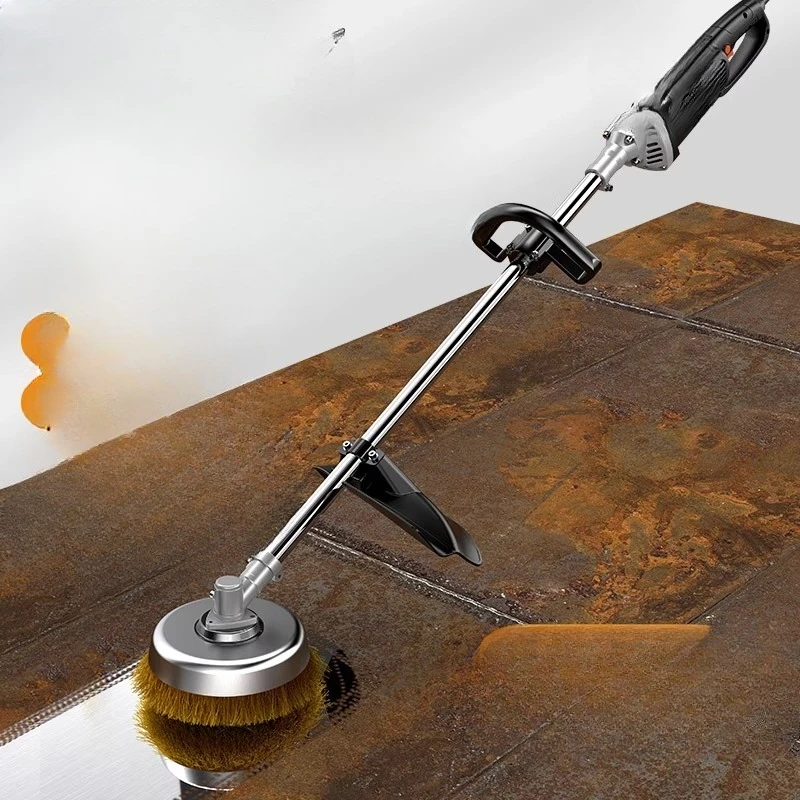 

Extended color steel tile grinding artifact Steel wire brush polishing machine Wall brush Cement floor polishing machine
