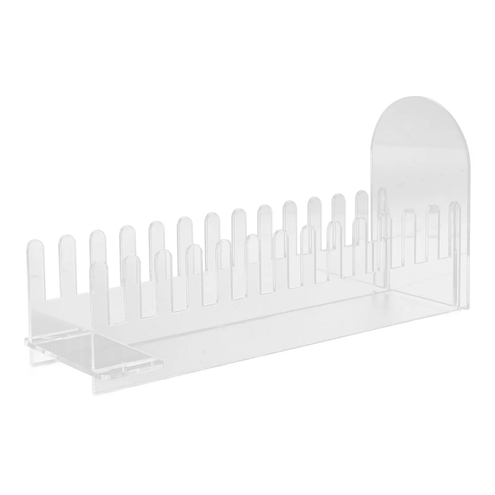 Clear Acrylic Greeting Card Display Stand Multi-Slot Holder Organizer for Postcard Display Retail Vendor Business Card Wall