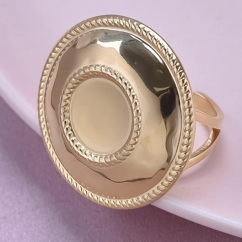 6 teile/los Vergoldet Edelstahl Basis Ringe Einstellungen DIY Blank Knuckle Ringe für Frauen Schmuck Charms Nie Verblassen Großhandel – Detail 37