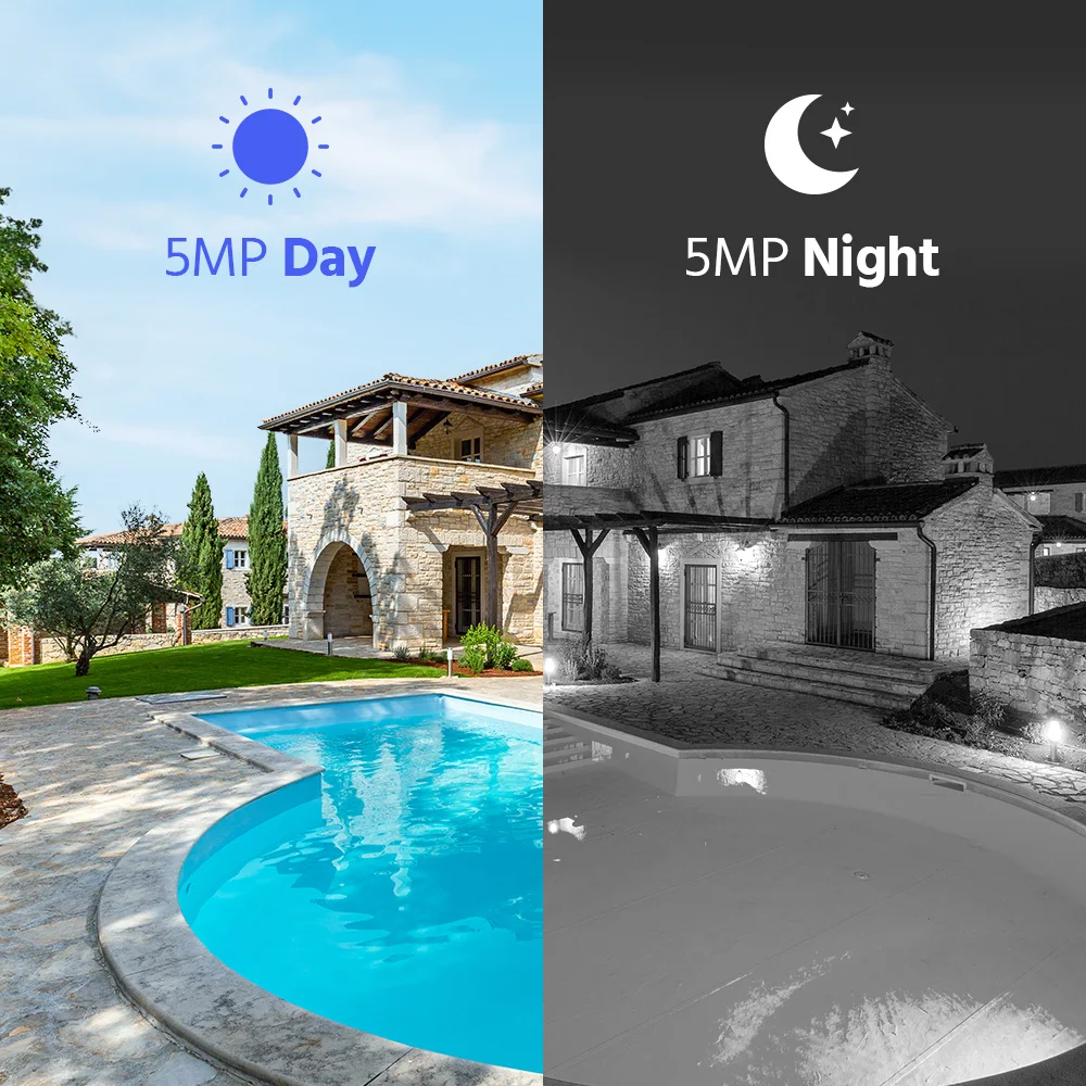 ANNK H.265 + 5MP Lite Ultra HD 8CH DVR CCTV نظام الأمن 4/8 قطعة في الهواء الطلق 5MP EXIR للرؤية الليلية كاميرا طقم مراقبة الفيديو