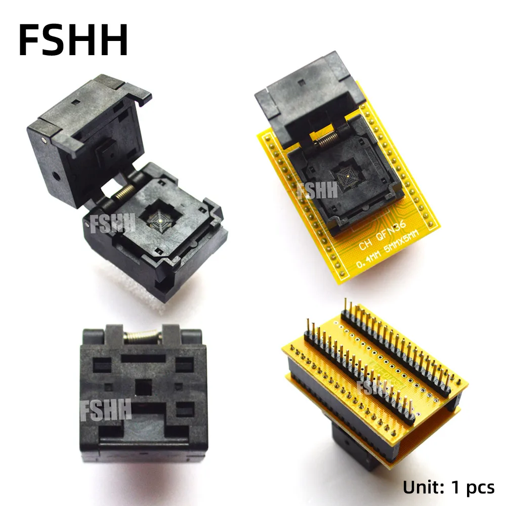 

QFN36 to DIP36 Programmer adapter QFN36-DIP36 IC test socket WSON36 DFN36 MLF36 0.4mm 0.5mm 5x5mm 6x6mm