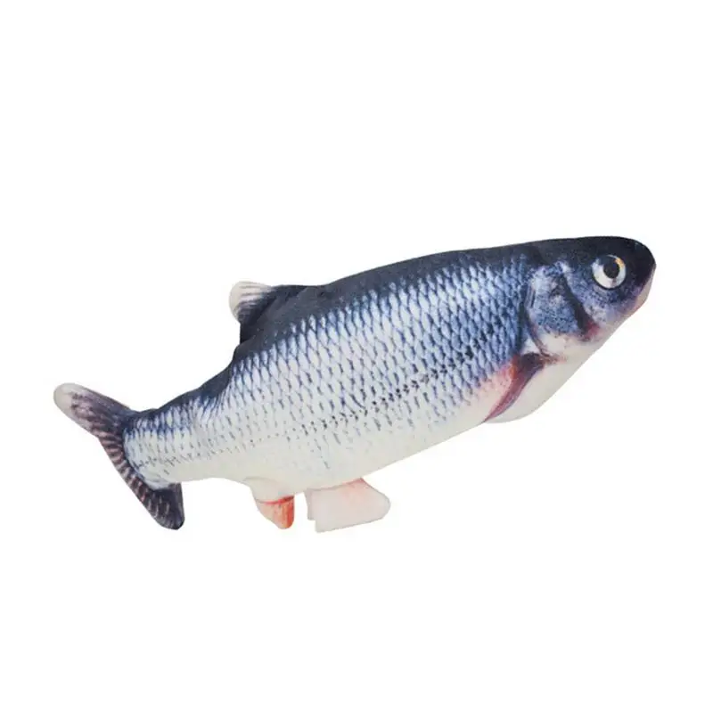 Cat Toy Fish USB Rechargeable Simulation Fish Catnip Cat Pet Chew Bite Interactive Stuffed Toys For Cats Dropshipping