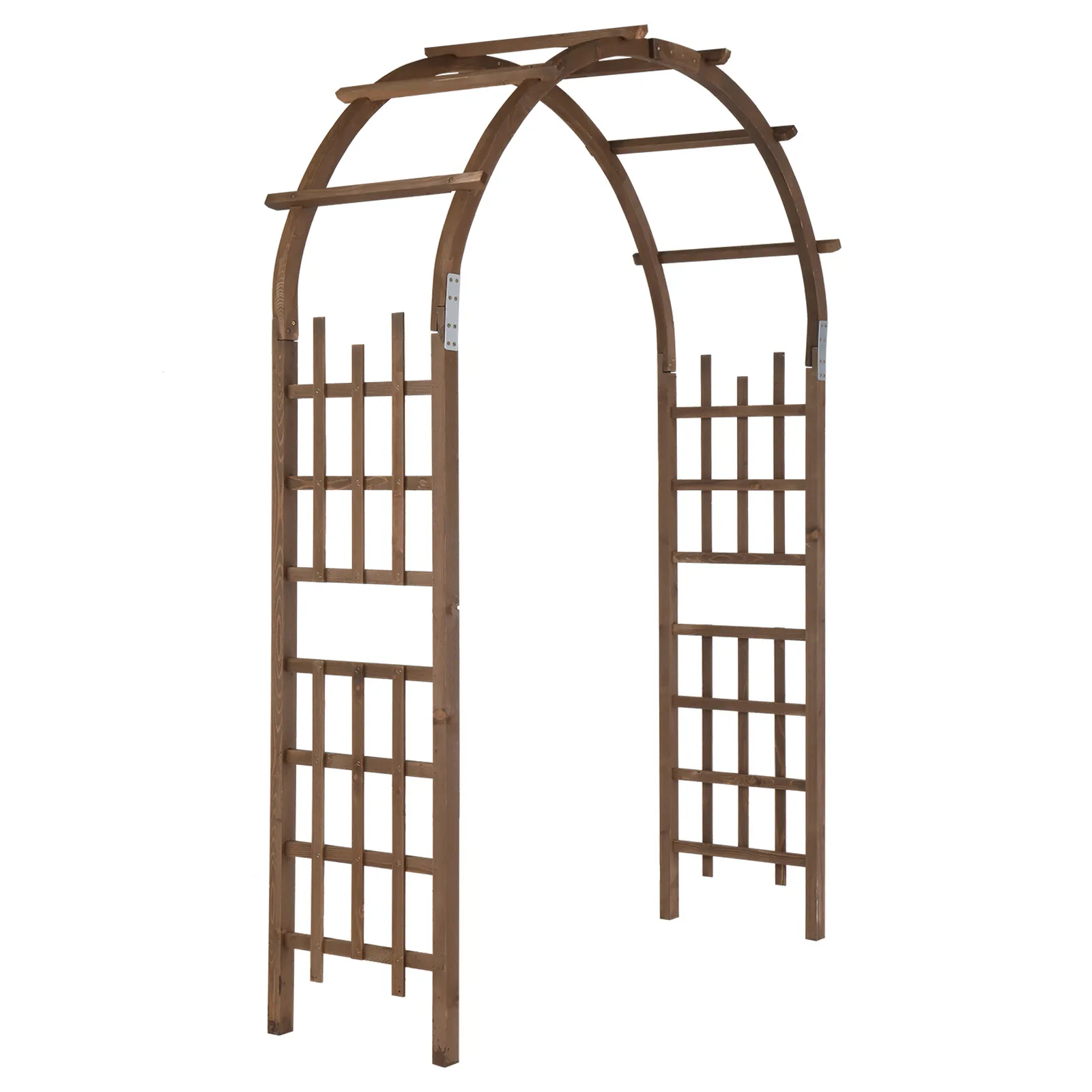 

7ft Wooden Garden Arbor Arches Trellis for Outdoor Wedding Party Climbing Plant