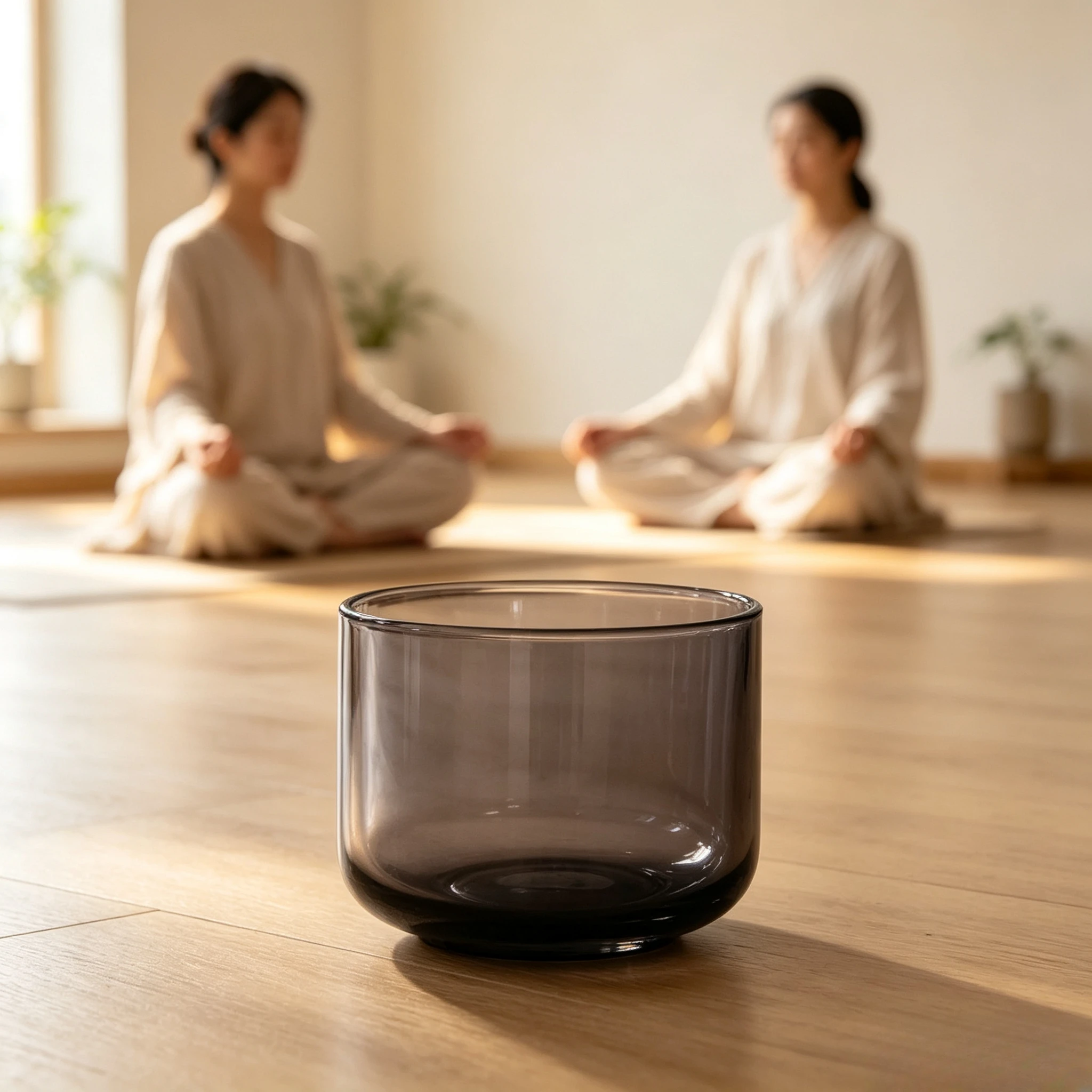 Star Linkup Black Magical Crystal Singing Bowl Sound Healing Yoga Sound Bowl Therapy Percussion Instrument Chanting Bowl with Mallets Smoky Black Transparent Quartz Crystal Singing Bowl Root Chakra Grounding Sound Bath Meditation Negative Energy Clearing