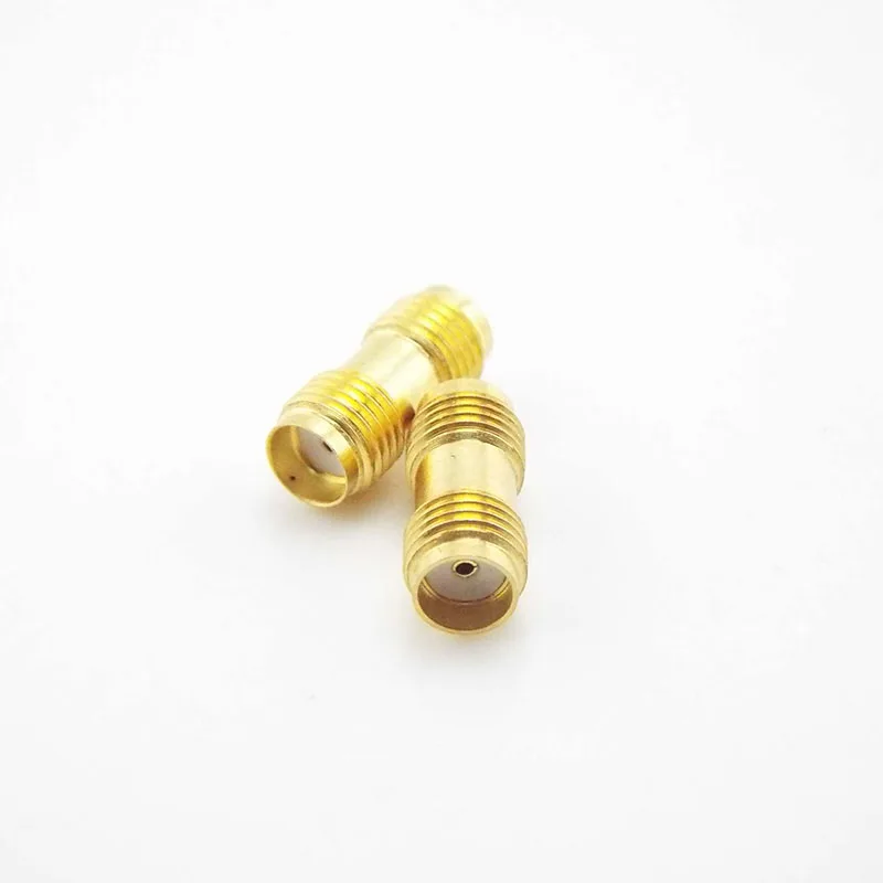 1pcs/5pcs RPSMA sma Female to RPSMA RP SMA Female Plug Connectors Adapter Gold Plated Straight Coaxial RF Adapters cables q1