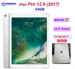 Original Apple iPad Pro 12,9 (2017) 2a generación Wifi + 4G celular 64GB pantalla de 12,9 pulgadas ID facial grado B tableta barata en gran venta