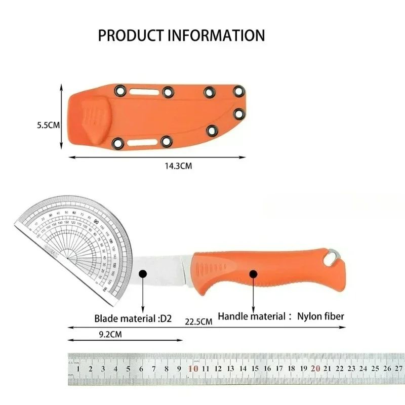BM15505 Utility Recht Mes Vaste D2 Blade Met Kydex Schede Edc Multitool Messen Outdoor Zelfverdediging Tactische Mes