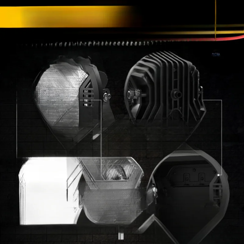 오프로드 트럭용 고출력 5700K LED 작업등, 원형 5.75인치 디자인, 12V/24V 호환