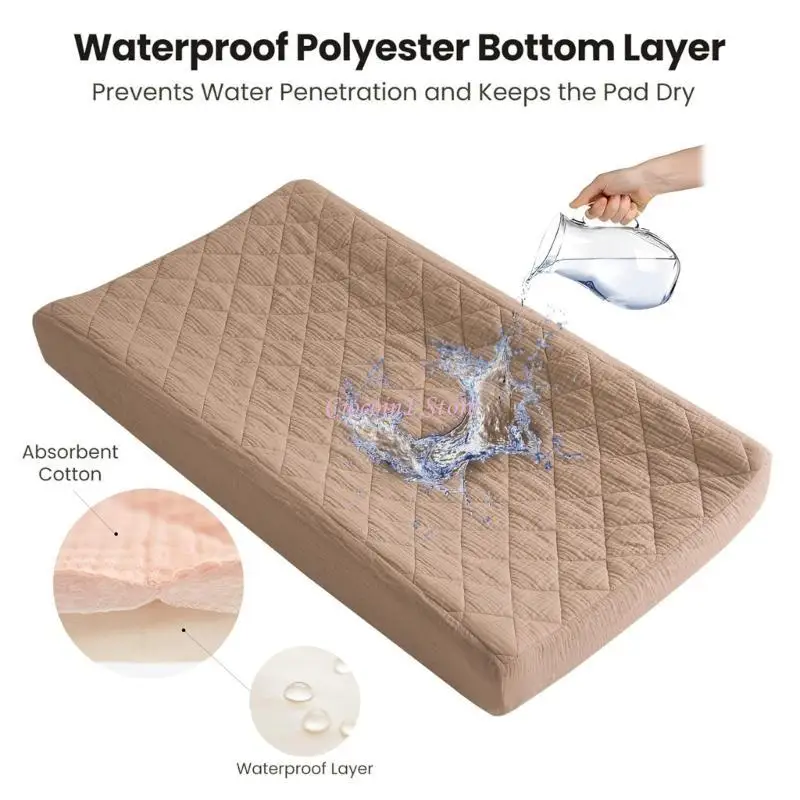 Y1UB 어린이 침대 시트 면화 시트 이중 레이어 침대 보호기 슬리브 솔리드