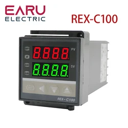 REX-C100 PID Intelligent Temperature Controller universale REX-C100 termostato SSR uscita relè universale K PT100 J tipo Input