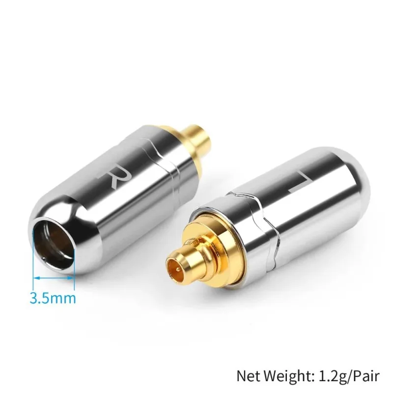 HIFI Headphone MMCX Connector For Shure N5005 N30 N40 W60 846 525 DIY Headphone Plugs Aluminum Alloy Audio Jack Adapter