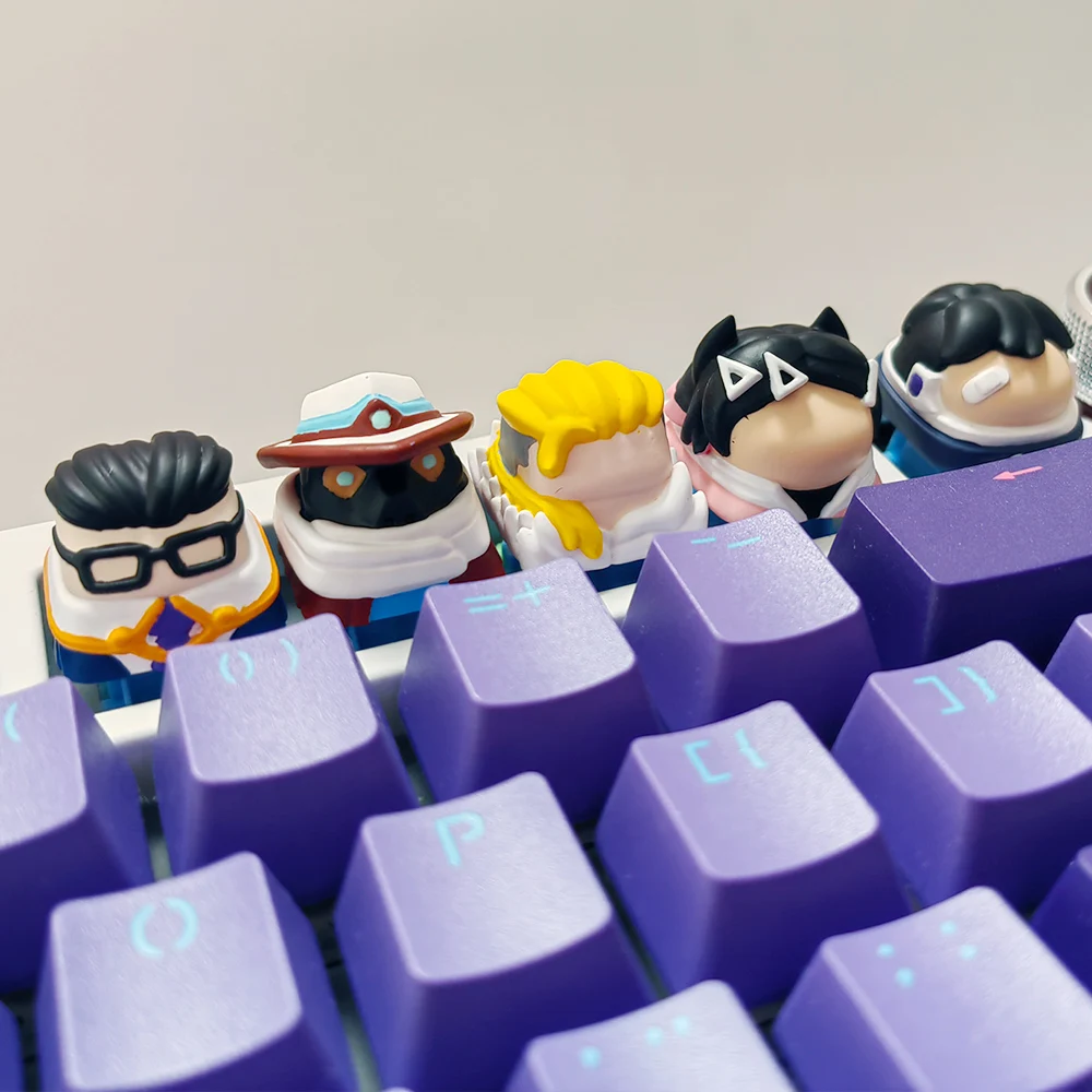 Valorant Keycap Gekko Omen Mudie لوحة المفاتيح الميكانيكية التخصيص Girl Valorant Keycaps