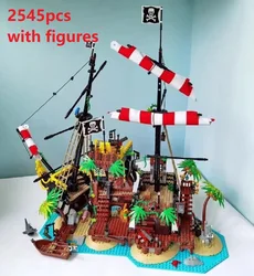 NEW 2545PCS Pirates of Barracuda Bay With 8 Figures 698998 Building Blocks Bricks Kid Birthday Christmas Gifts Compatible 21322