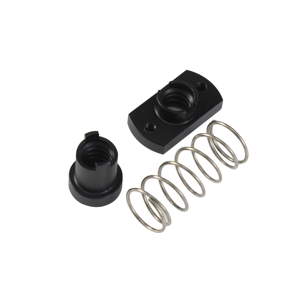 T8 สกรูตะกั่ว Anti-backlash Nut ทองเหลือง/POM ฤดูใบไม้ผลิ Nut กําจัด Gap ตะกั่ว 1 มม./2 มม./4 มม./8 มม. สําหรับ CNC 3D ชิ้นส่วนเครื่องพิมพ์ Ender 3 CR10